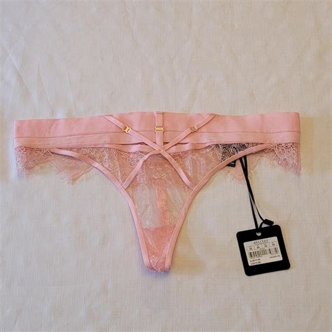 Honey Birdette Belinda Pink Thong. Size Medium. ... - Depop