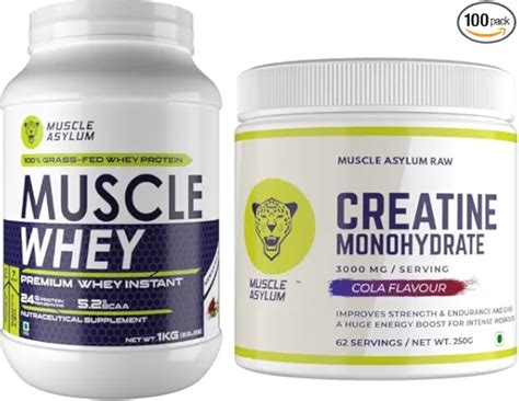 Muscle Asylum Premium Whey Protein & Creatine Combo