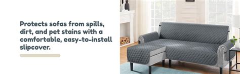 TAOCOCO L Shape Sectional Couch Slipcover with Chaise Lounge