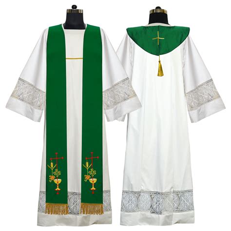 Clergy Stole with Eucharistic motif – JOHA VESTMENTS