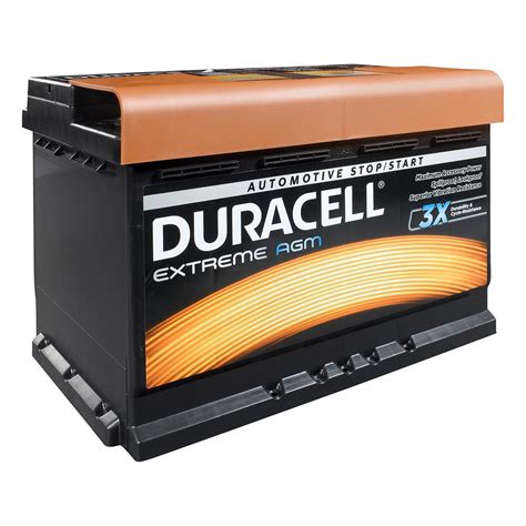 Duracell 096 / DE70 AGM Extreme Car Battery - www.batterycharged.co.uk