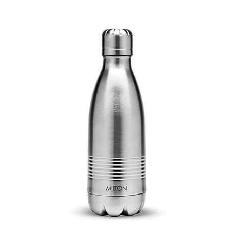 MILTON Duo DLX 350 Thermosteel Bottle, 350 ml Water Bottles, 24 Hours ...