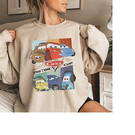 Vintage Disney Sweatshirt, Lightning McQueen and Friends Shi | Inspire ...