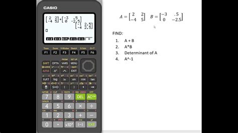 Image result for How to Solve Matrix Using Calculator