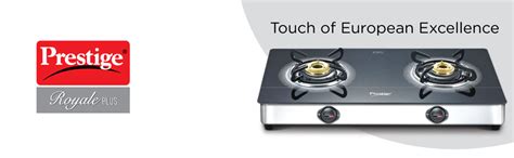 Prestige Royale Plus GT02 SS SCHOTT GLASSTOP, 2 Brass Tri-Pin Burners ...