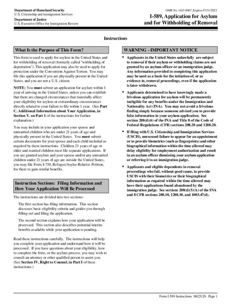 2022 Form USCIS I-589 Instructions - Fill Out, Sign & Share Online ...