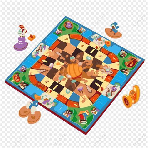 Board Game Clipart Board Game With Children S Toys On It Cartoon Vector ...