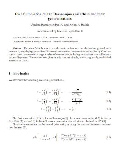 Image result for Summation Examples