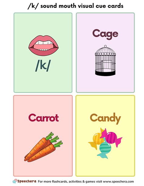 How to Teach K Sound: Articulation Activities, and Word Lists for Effective Speech Therapy ...