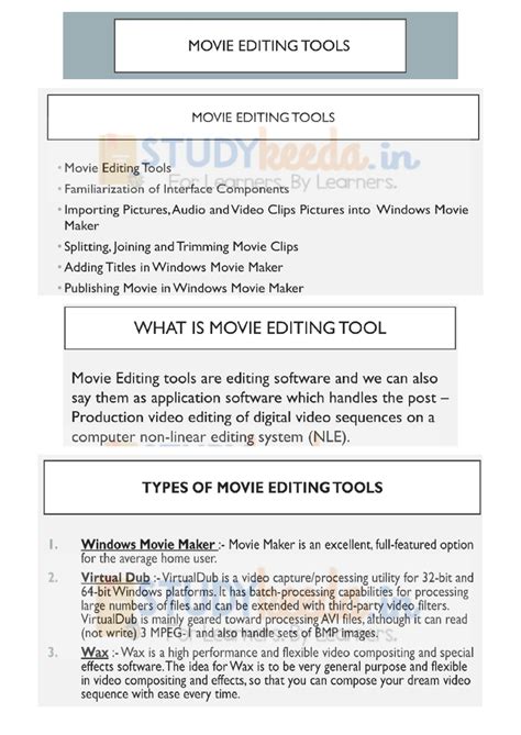 Web Application - MOVIE EDITING TOOLS MOVIE EDITING TOOLS in Movie ...