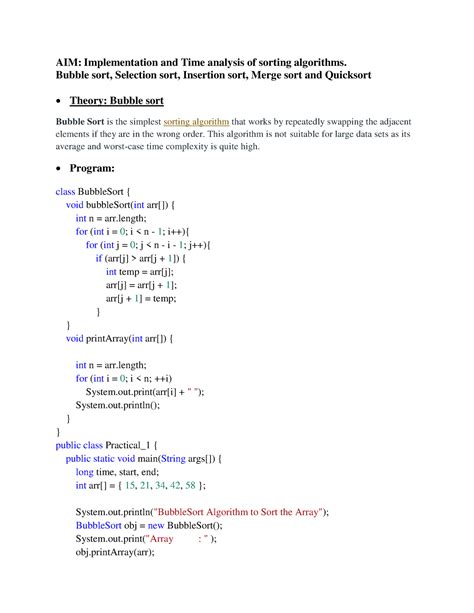 Image result for Bubble Sort Algorithm in Java
