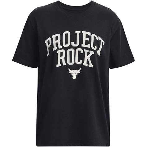 Under Armour | Project Rock Heavyweight Campus T-Shirt Womens | Regular ...