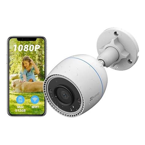 EZVIZ by Hikvision Wi-Fi Smart Outdoor Bullet Camera H3C Color White