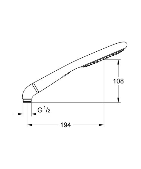 Rainshower Eco 120 Hand shower 2 sprays | GROHE