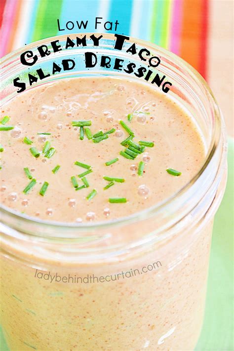Low Fat Creamy Taco Salad Dressing | Recipe | Taco salad dressing ...