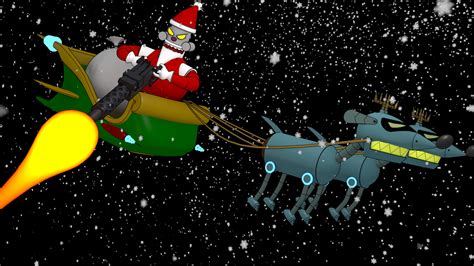 Futurama Christmas Wallpaper