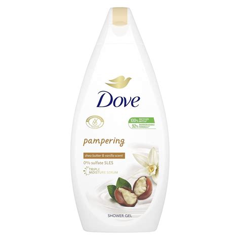 Buy Dove Pampering With Shea Butter And Warm Vanilla Body Wash With ...