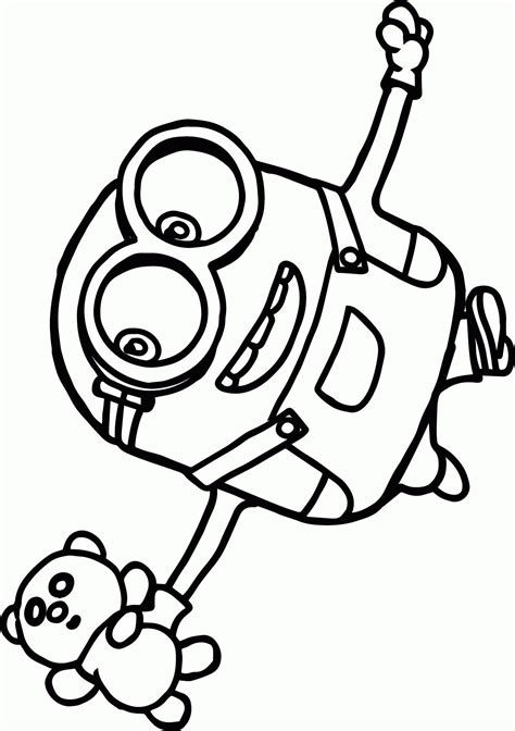 Bob The Minion Coloring Pages Coloring Pages