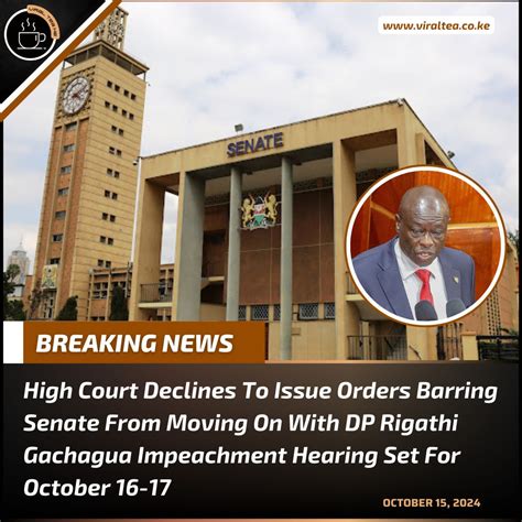 Viral Tea Ke on LinkedIn: High Court declines to issue conservatory ...