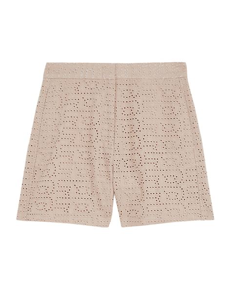 Buy Linen Blend Broderie High Waisted Shorts at Marks & Spencer