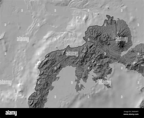 Zamboanga del Norte, province of Philippines. Bilevel elevation map ...