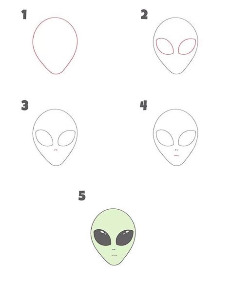 Image result for Alien Head Drawing Easy