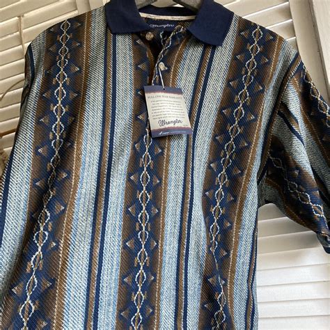 Vintage Wrangler Western Polo Shirt Size S Like... - Depop