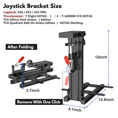 Buy RACGTING Hotas Mount for Logitech X56/X52/X52 Pro,No Installation ...