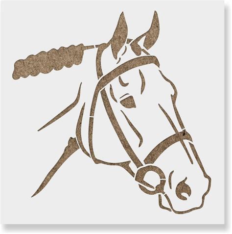 Buy Horse Head Stencil - Reusable Stencils for Painting - Create DIY ...