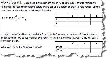 Image result for How to Do Distance Rate Time Problems
