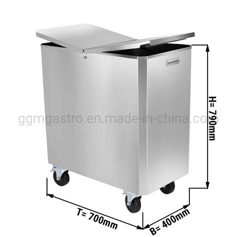 Commercial Kitchen Dough Container & Flour Container Trolley ...