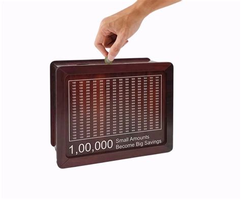 Wooden Piggy Bank Money Saving