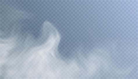 Translucent smoke isolated on a transparent background. steam effect ...