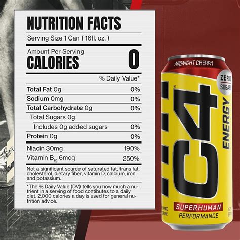 C4 Nutrition Facts Caffeine