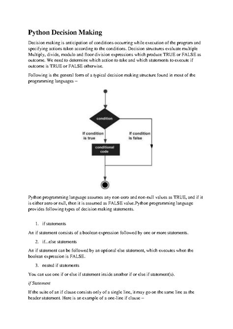 Python Decision Making: Understanding If, If-Else, and Nested ...