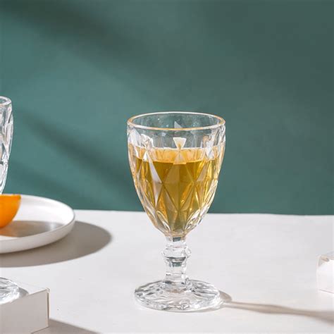 Crystal Red Wine Glass Transparent Set Of 6 300 ml