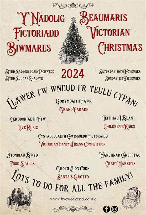 Beaumaris Victorian Christmas 2024, Beaumaris, Bangor, 30 November to 1 ...