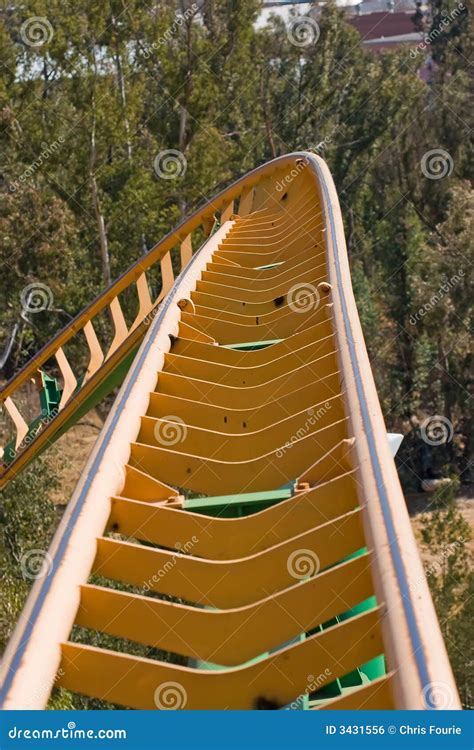 Roller coaster Track stock photo. Image of architecture - 3431556