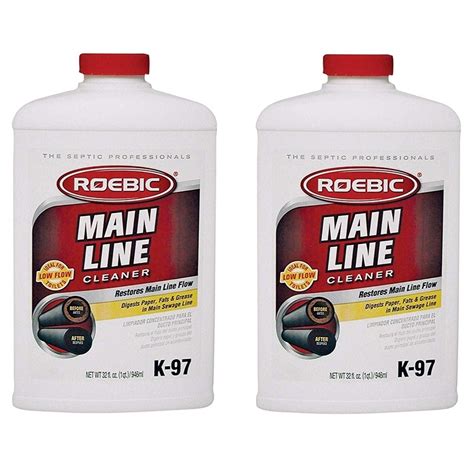 Roebic Laboratories, Inc. K-97 Main Line Cleaner, 32-Ounce (2-pack ...