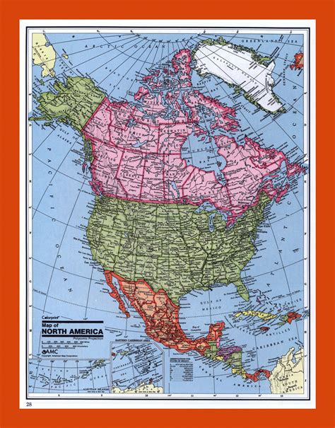 Political map of North America | Maps of North America | GIF map | Maps ...
