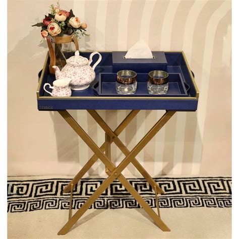 Buy CasaGold Precioso Butler Tray , Small Tray and Tissue Box with ...