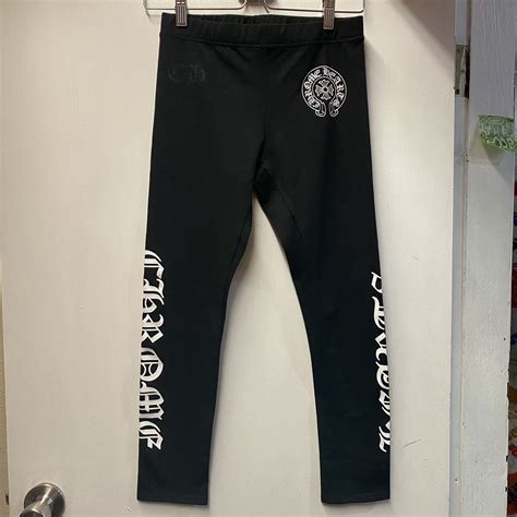 Chrome Hearts Chrome Hearts Horseshoe Leggings Black | Grailed