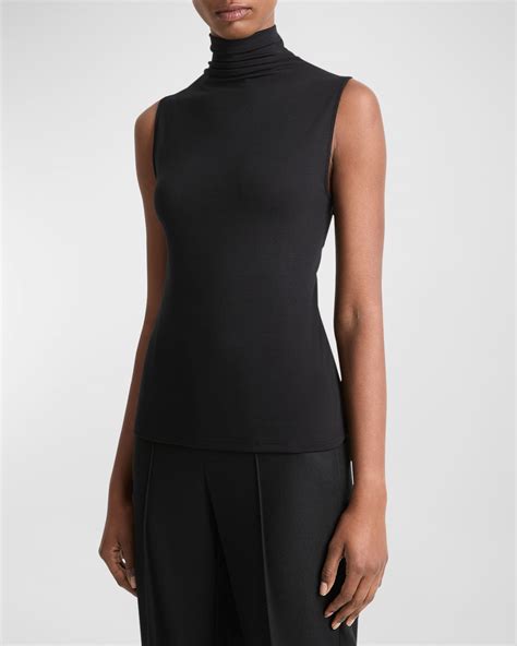 Vince Sleeveless Turtleneck Top | Neiman Marcus