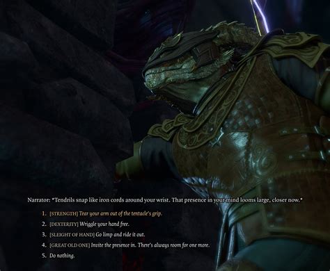 Found a Great Old One-unique interaction : r/BaldursGate3