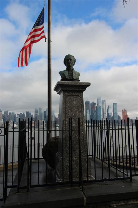 Weehawken Dueling Grounds, where Vice President Aaron Burr shot and ...