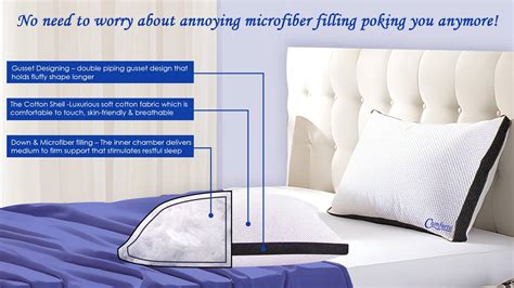 Microfiber Pillows : Soft Gusset Pillow - Comforto Bedding