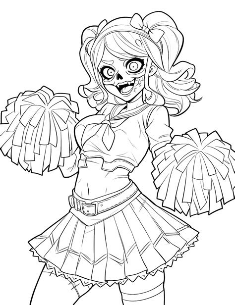 34 Fascinating Cheerleader Coloring Pages [Free Printables] - Our ...