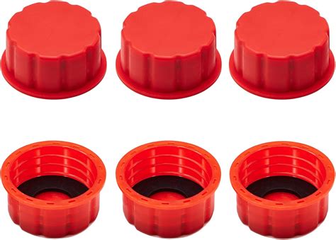 Mapleza 6 PCS Gas Can Cap Replacement - Perfect Lid for 5 Gallon Gas Cans, Fits Midwest, Surecan ...