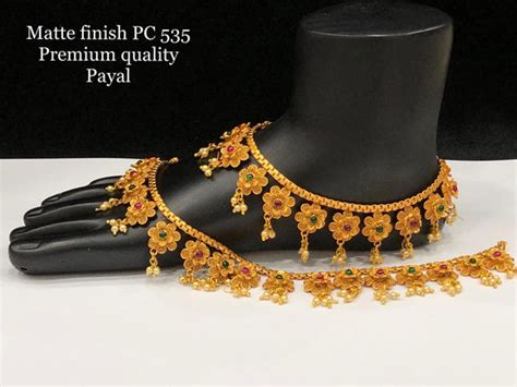 Traditional Gold plated Payal – www.soosi.co.in