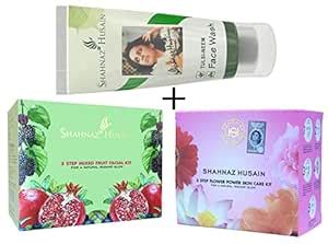 Shahnaz Husain 5 Step Flower Power Skin Care and 5 Step Mixed Fruit ...
